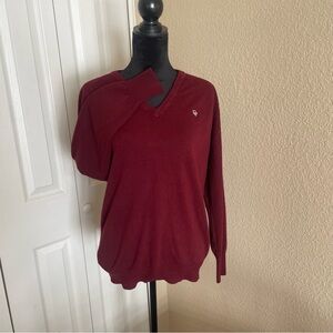 Men’s medium Christian Dior wine v neck sweater